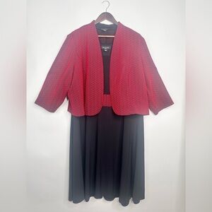 Sleeveless Dress with 3/4 sleeve open Jacket size 2X